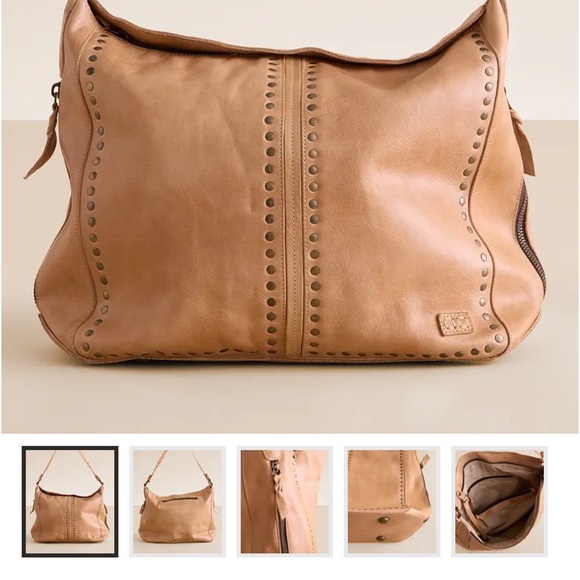 Bed Stu Tan Leather Shoulder Bag